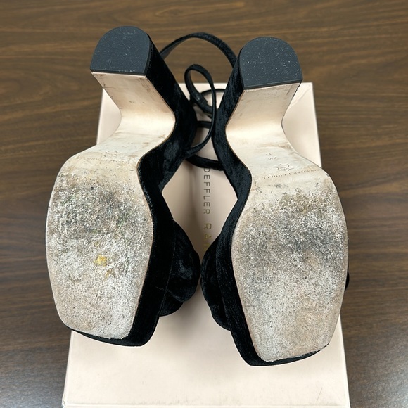 Loeffler Randall Fae Platform Sandal in Black Velvet - Picture 10 of 14